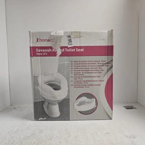 BOXED HOMECRAFT SAVANAH RAISED TOILET SEAT - 10CM (4")