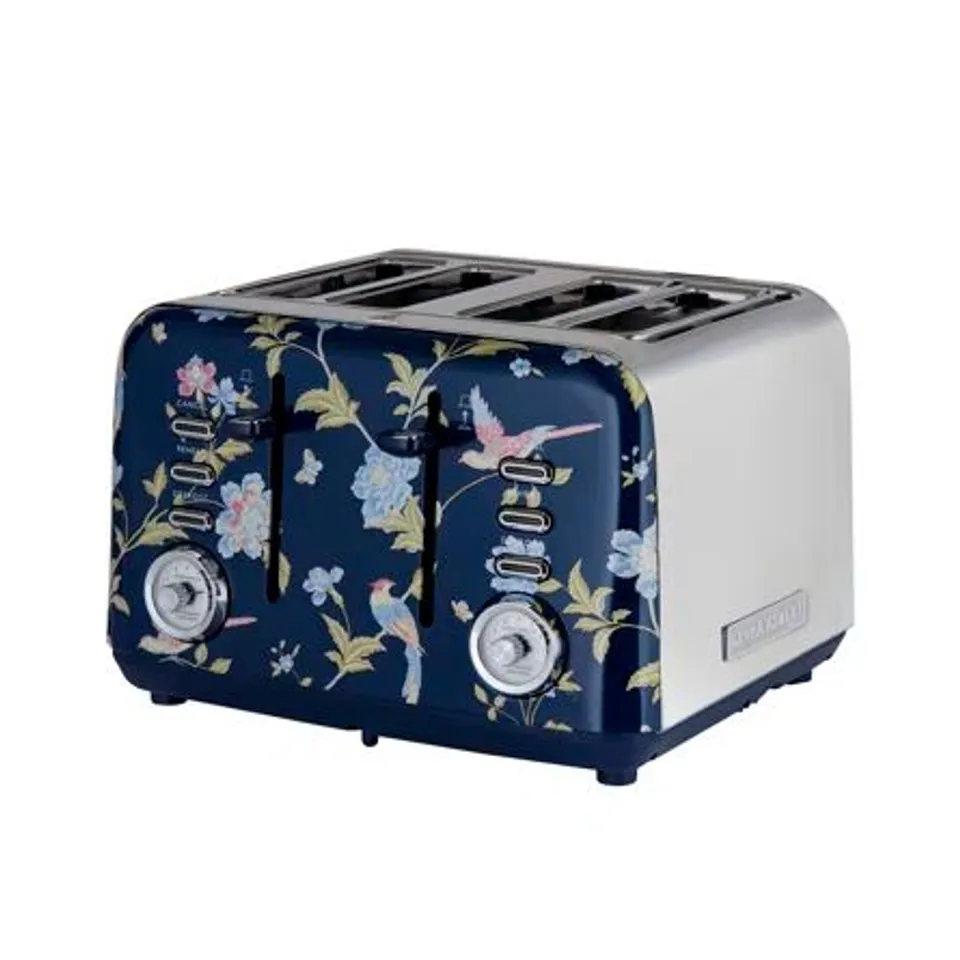 BOXED LAURA ASHLEY 4 SLICE ELVENDEN TOASTER