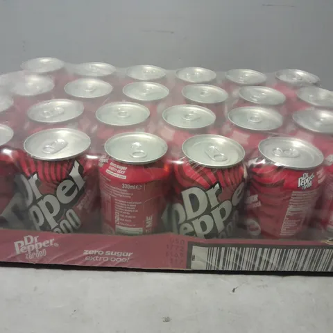 SEALED PACK OF 22 DR PEPPER ZERO SUGAR CANS