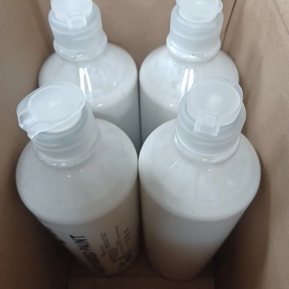BIG COLOUR CO. READY MIXED PAINT IN WHITE (BOX OF 6 X 600ML BOTTLES) - COLLECTION ONLY