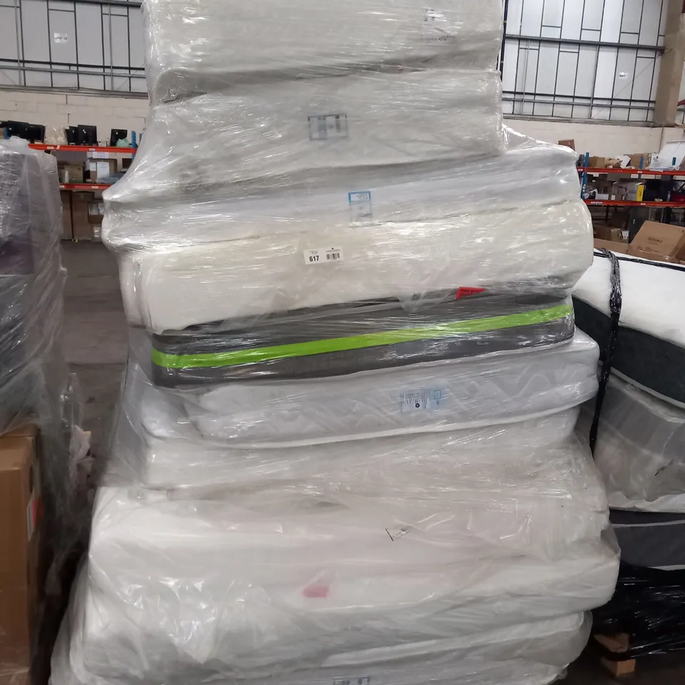 PALLET OF APPROXIMATELY 11 ASSORTED MATTRESSES TO INCLUDE WAYFAIR SLEEP