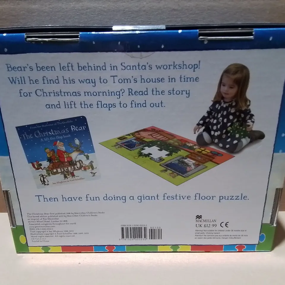 LOT OF 7 BRAND NEW THE CHRISTMAS BEAR BOOK AND JIGSAW SET
