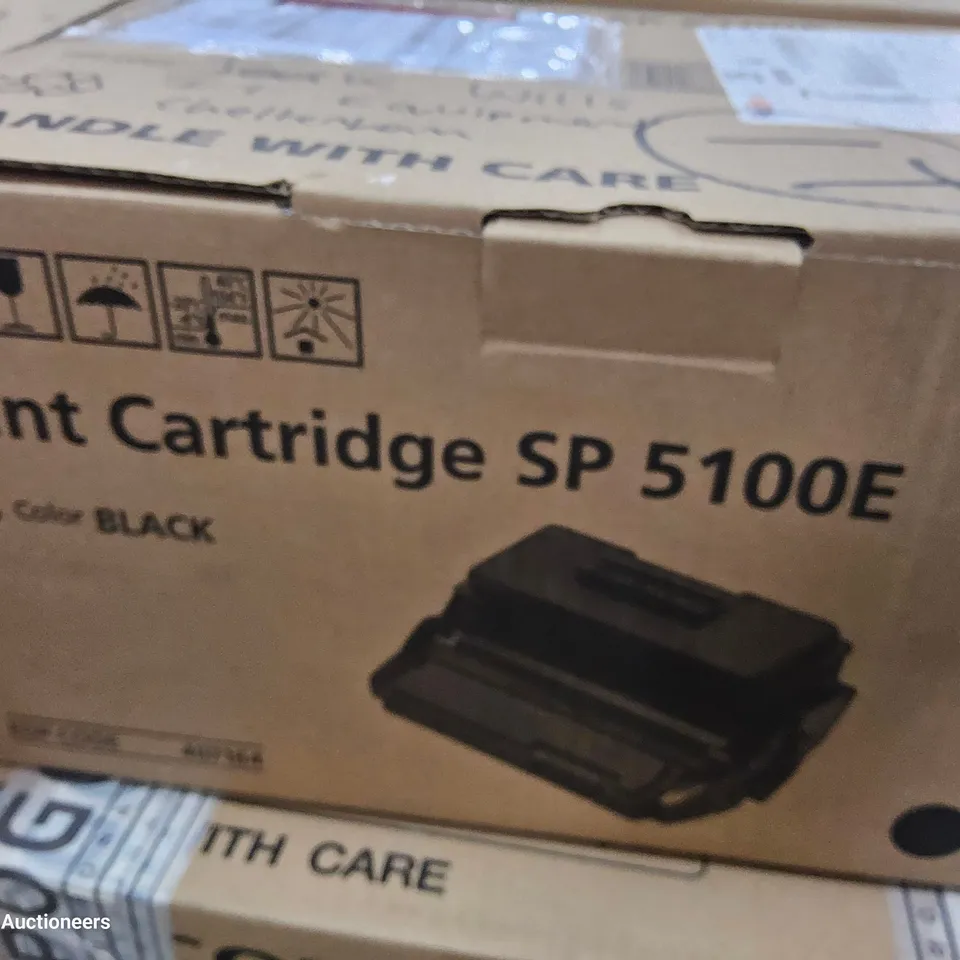 PALLET OF BOXED RICOH PRINTER CARTRIDGES, SP5100E (APPROXIMATELY 36)