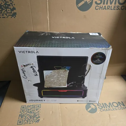 BOXED VICTROLA JOURNEY GLOW BLUETOOTH TURNTABLE 
