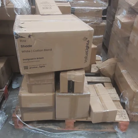 PALLET CONTAINING ASSORTED DESIGNER LIGHTING PRODUCTS