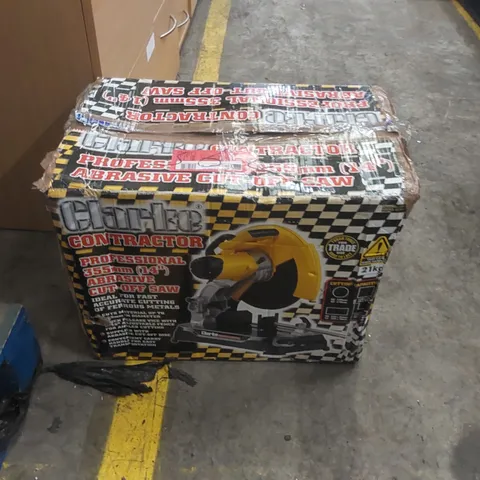 BOXED CLARKE CONTRACTOR CON14 355MM 2400W ABRASIVE CUT OFF SAW (230V)