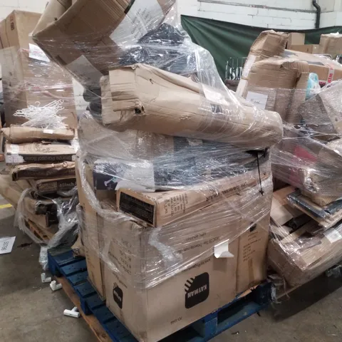 PALLET CONTAINING ASSORTED PRODUCTS INCLUDING CAMPING CHAIR, EXERCISE MATS & PARASOL BASE