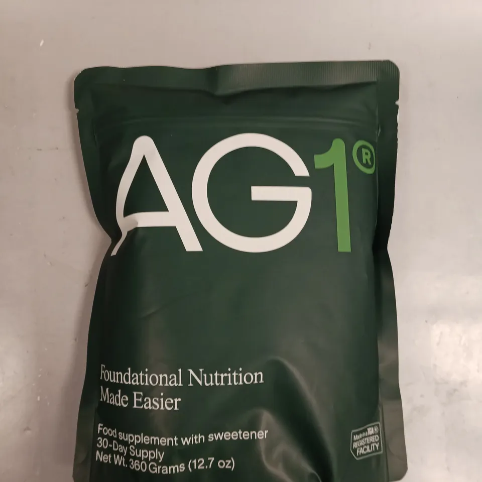 SEALED AG1 FOUNDATIONAL NUTRITION FOOD SUPPLEMENT - 360G