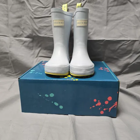 Holly & Beau Light Blue Rain Boots β KIDS UK 10 (EU 28/US 11)