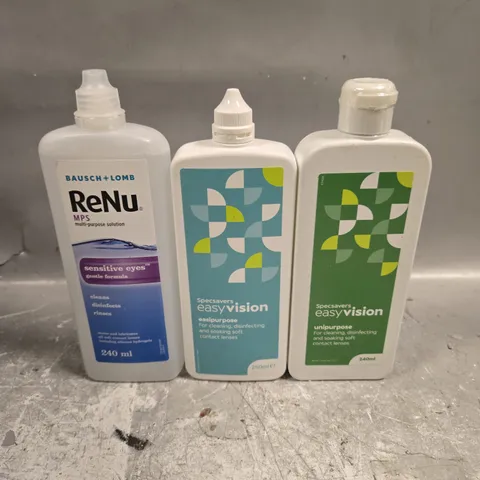 APPROXIMATELY 25 ASSORTED CONTACT LENS SOLUTION PRODUCTS - COLLECTION ONLY