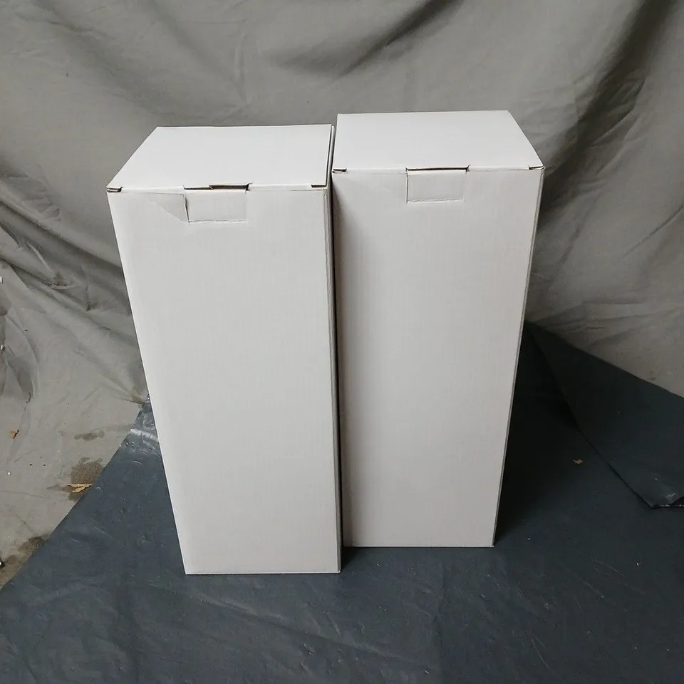 HOME STORIES SET OF TWO 2-IN-1 LAMPS WITH REMOVABLE LAMPSHADE