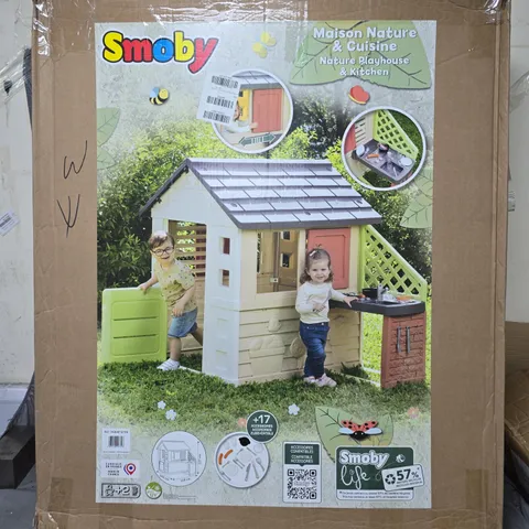 BOXED SMOBY LIFE NATURE PLAYHOUSE + KITCHEN
