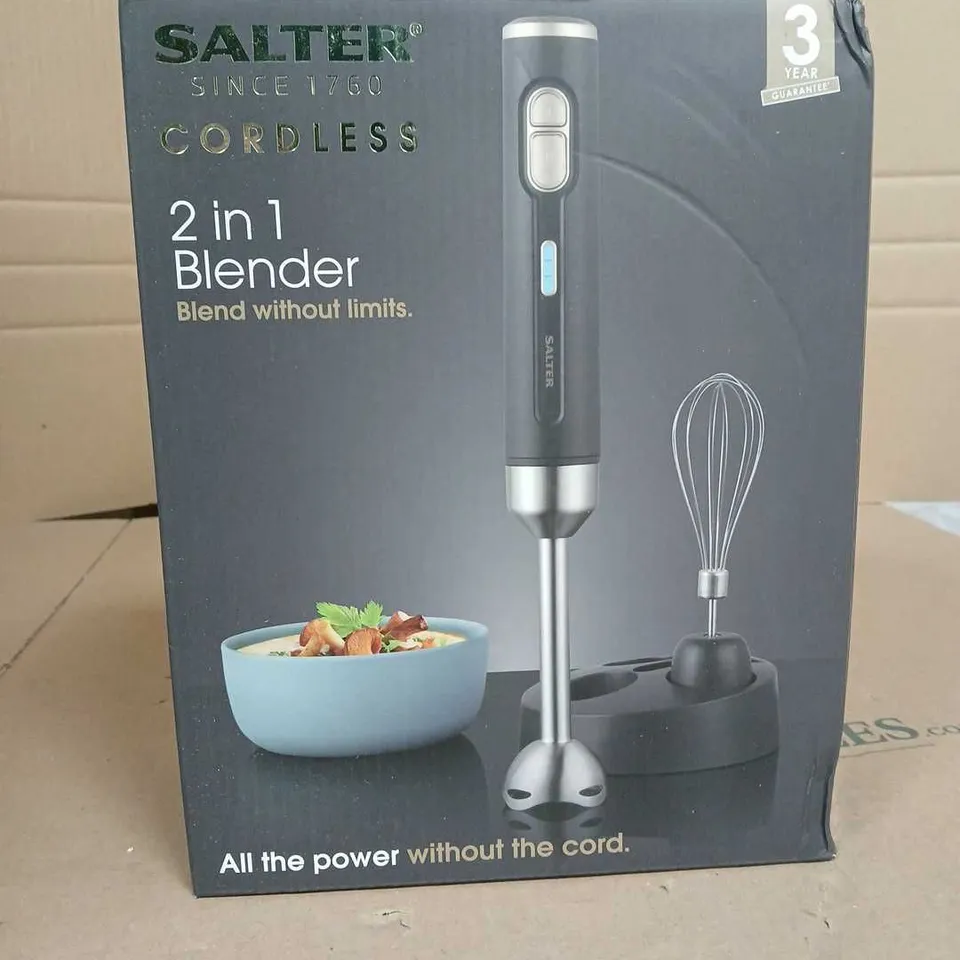 BOXED SALTER CORDLESS 2IN1 BLENDER