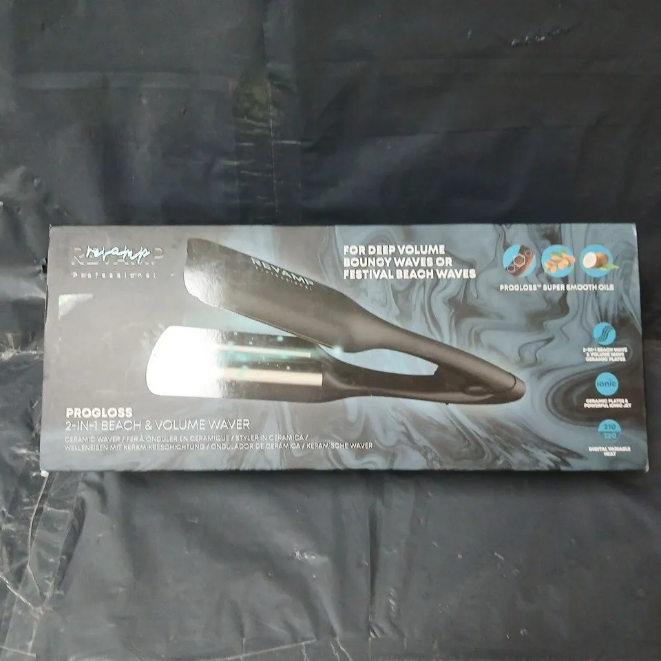 REVAMP PROGLOSS WV-3000-EU 2-IN-1 BEACH & VOLUME WAVER – HAIR STYLER