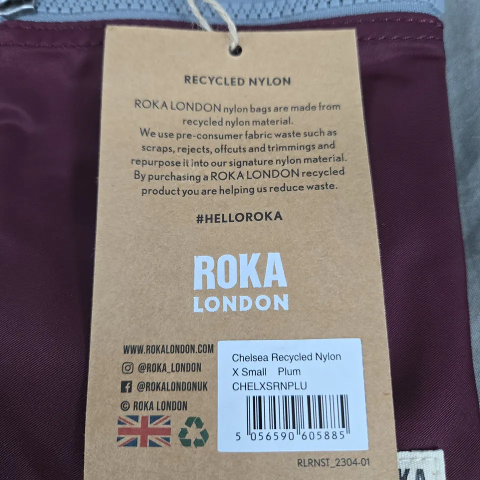 ROKA LONDON Recycled Nylon Crossbody Bag – Plum