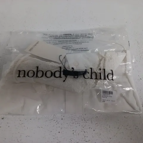 NOBODY'S CHILD ELENA TOP – WHITE, UK M