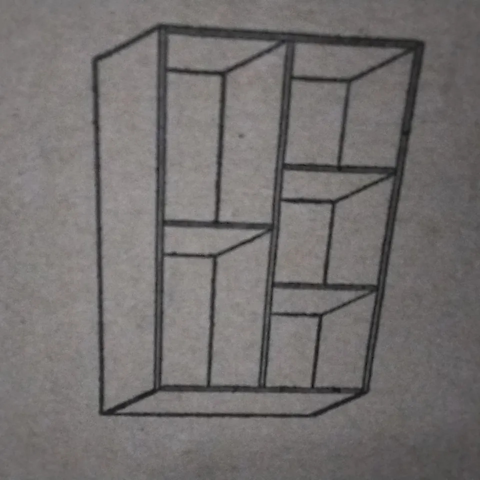 BOXED ADDIE BOOKCASE WHITE