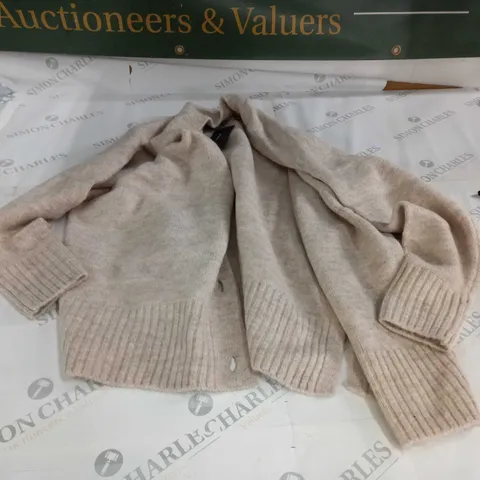 VERO MODA BEIGE WOOL CARDIGAN XXS