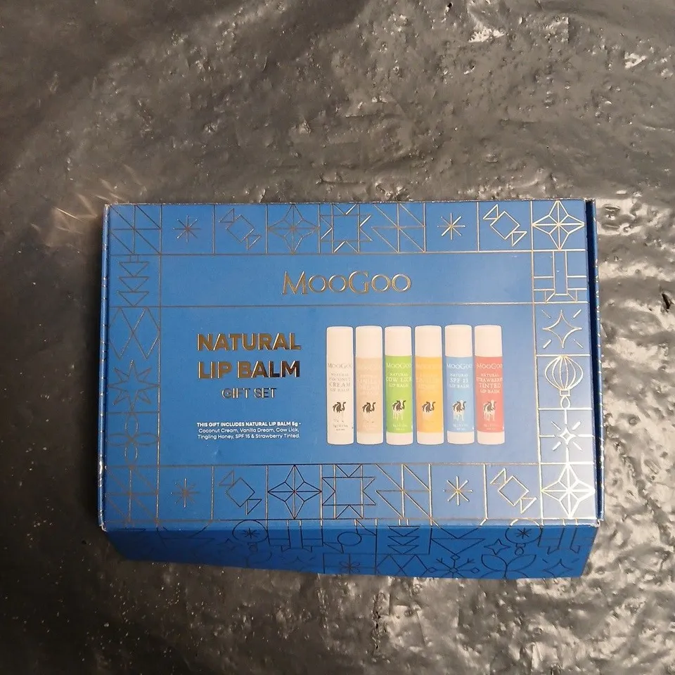 MOOGOO NATURAL LIP BALM GIFT SET – 6 LIP BALMS 