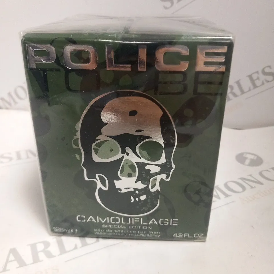 BOXED AND SEALED POLICE CAMOUFLAGE SPECIAL EDITION EAU DE TOILETTE 125ML