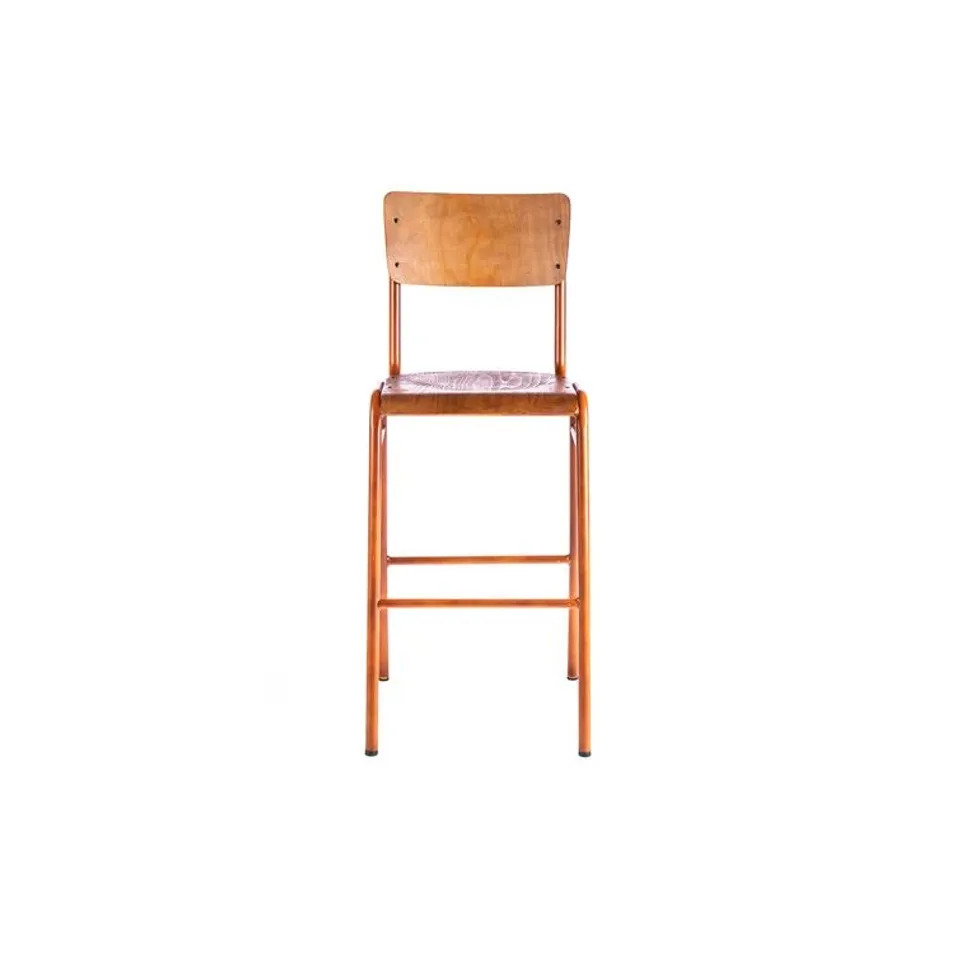 BOXED HORACE 66CM BAR STOOL - ORANGE