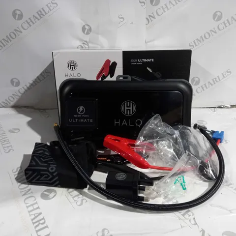 HALO BOLT ULTIMATE POWER BANK W/JUMP STARTER AIR COMPRESSOR & AC OUTLET
