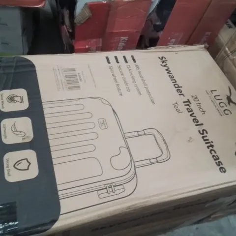 BOXED LUGG 20INCH SKYWANDER TRAVEL SUITCASE TEAL