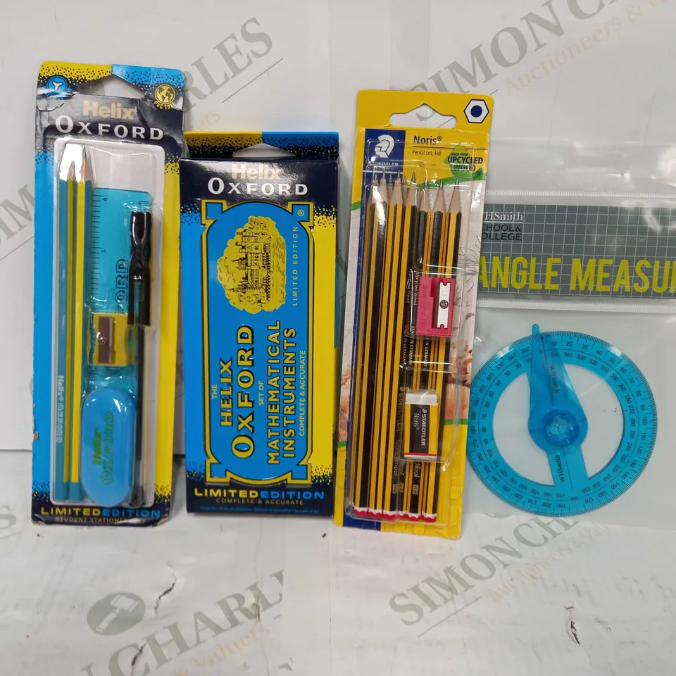 LOT TO CONTAIN 4 X ASSORTED STATIONERY & MATHS PRODUCTS 