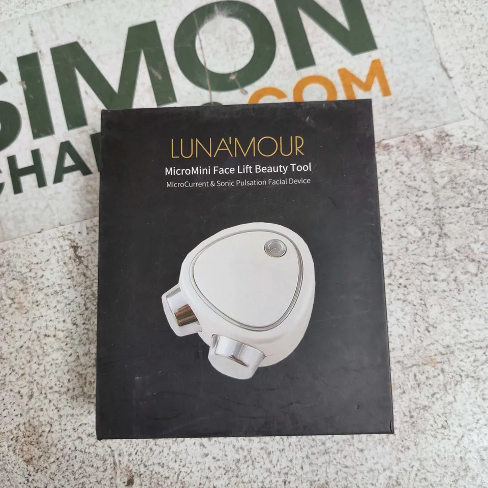 LUNA'MOUR MICROMINI FACE LIFT BEAUTY TOOL – MICROCURRENT & SONIC PULSATION FACIAL DEVICE (BOXED)