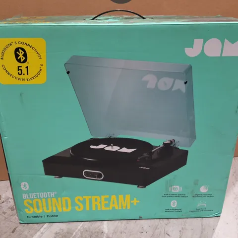BOXED JAM BLUETOOTH SOUND STREAM+ VINYL RECORD PLAYER