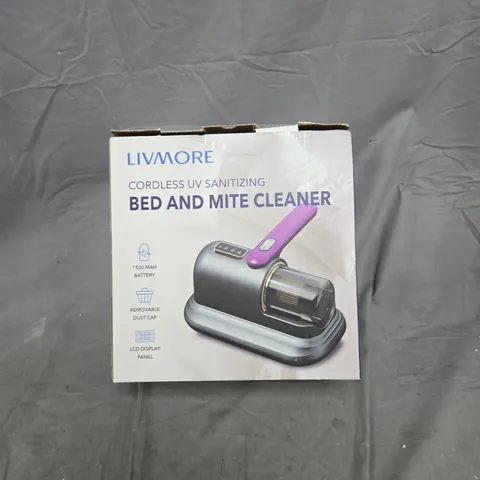 LIVMORE CORDLESS UV SANITISING BED AND MITE CLEANER – BOXED