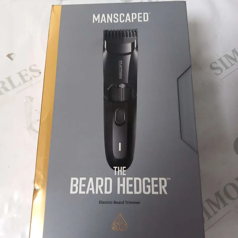 BOXED MANSCAPED THE BEARD HEDGER ELECTRIC BEARD TRIMMER 