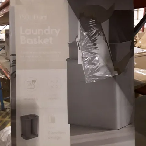 BOXED KEPLIN 100L DUAL LAUNDRY HAMPER