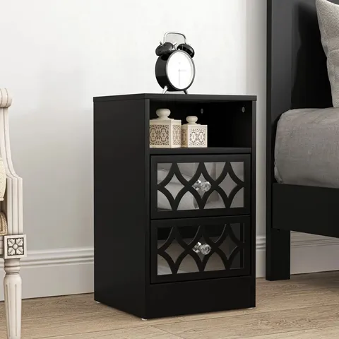 BOXED ADREILLE BEDSIDE TABLE