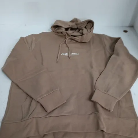 JACK & JONES SWEAT HOODIE IN CARAMEL - XL