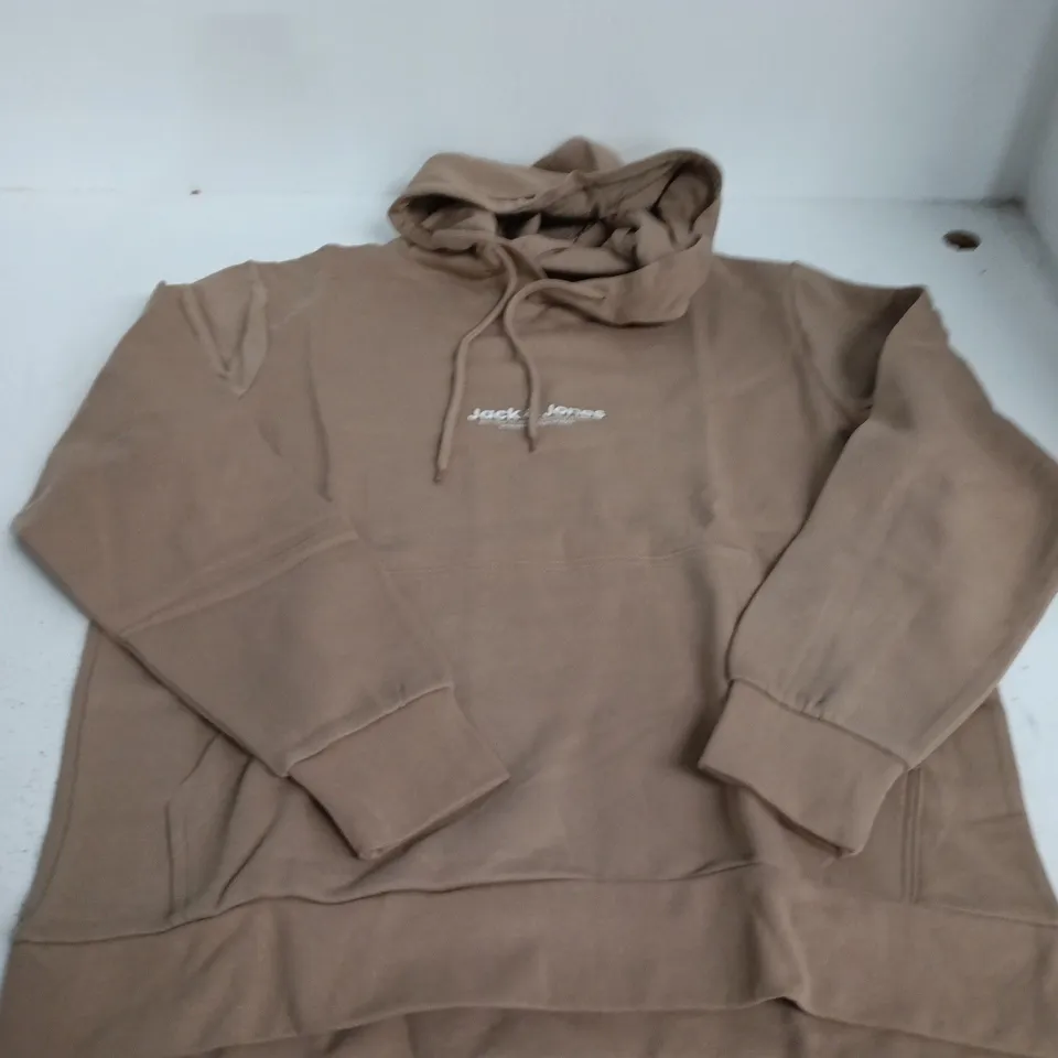 JACK & JONES SWEAT HOODIE IN CARAMEL - XL