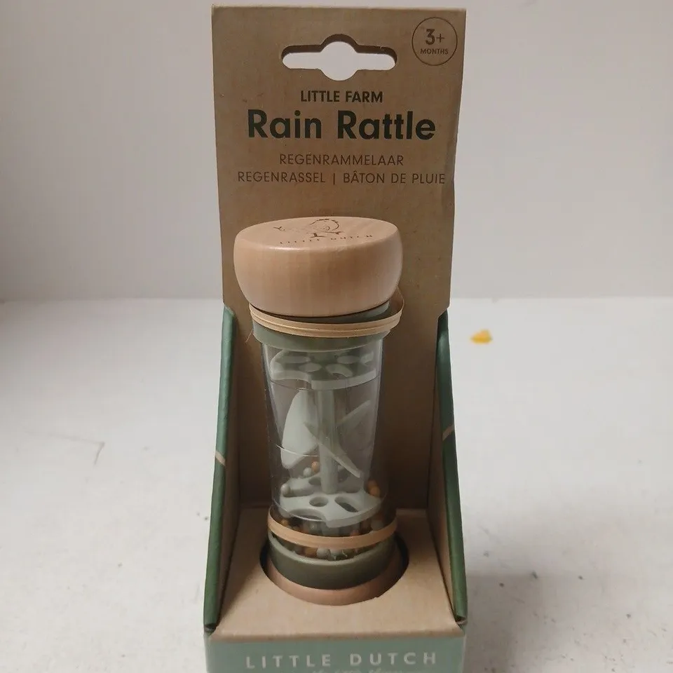 LITTLE DUTCH RAIN RATTLE – LITTLE FARM BABY TOY