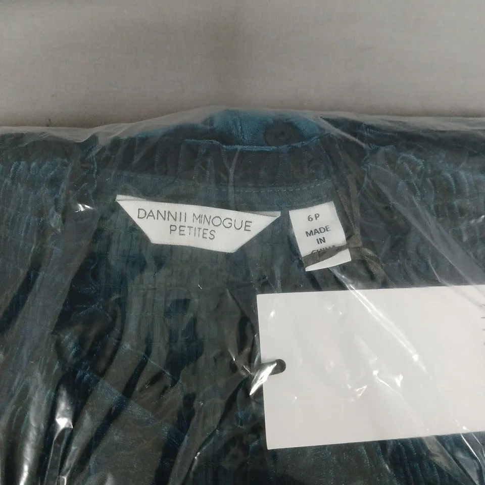 DANNII MINOGUE PETITES TEAL KNIT CARDIGAN – UK 6P. BAGGED