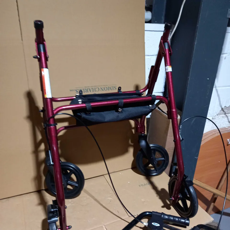 DAYS LIGHTWEIGHT FOLDING FOUR WHEEL ROLLATOR WALKER