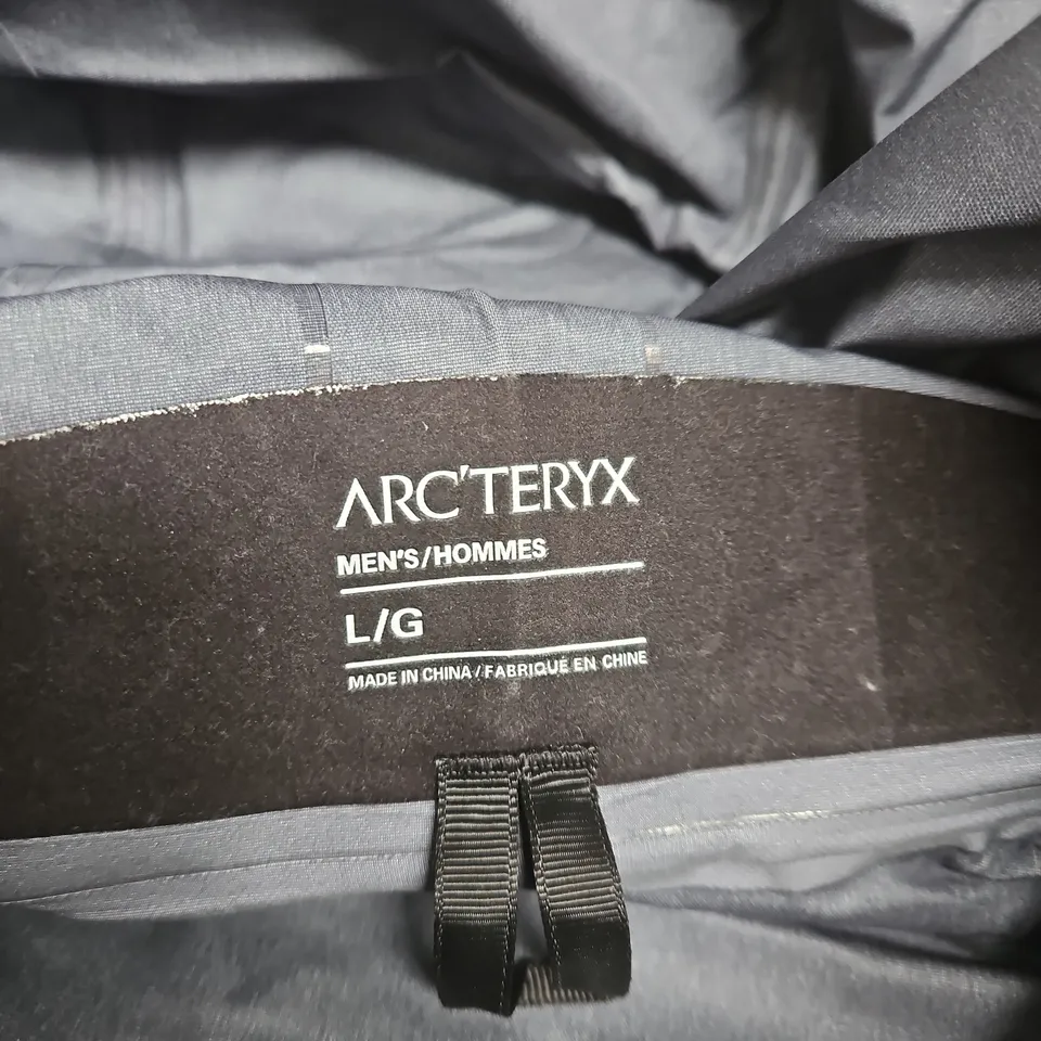 ARC'TERYX MEN'S JACKET – BLACK, SIZE L (L/G) 