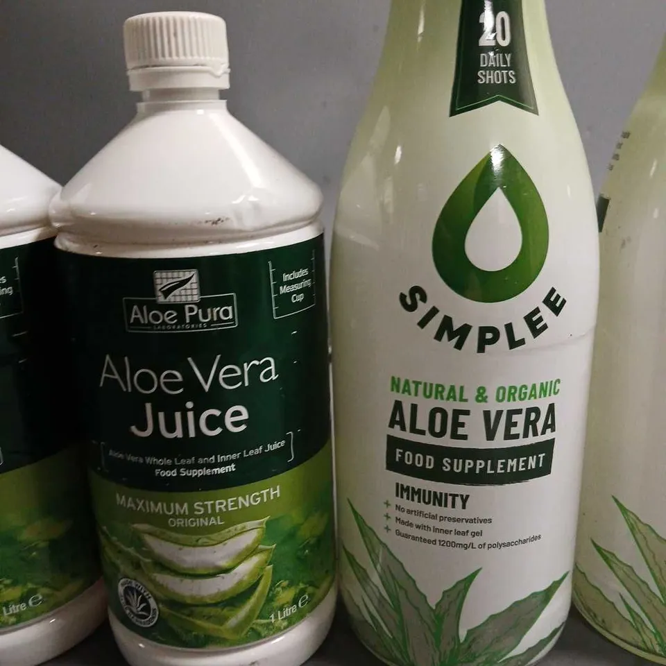 LOT OF 4 ALOE VERA FOOD SUPPLEMENTS