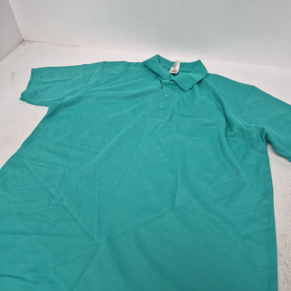 BILLY BUDDHA POLO SHIRT – TURQUOISE – 100% COTTON – SIZE XL