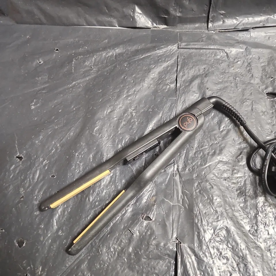 GHD GOLD CLASSIC HAIR STRAIGHTENER – BLACK WITH GOLD PLATES