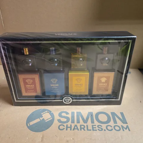 VERSACE POUR HOMME FRAGRANCE GIFT SET – 4-BOTTLE PRESENTATION BOX