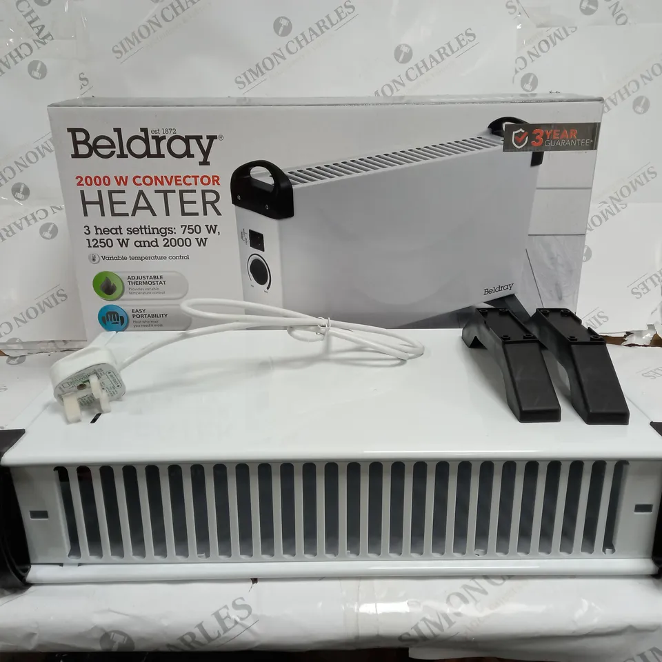 BOXED BELDRY 2000W CONVECTOR HEATER