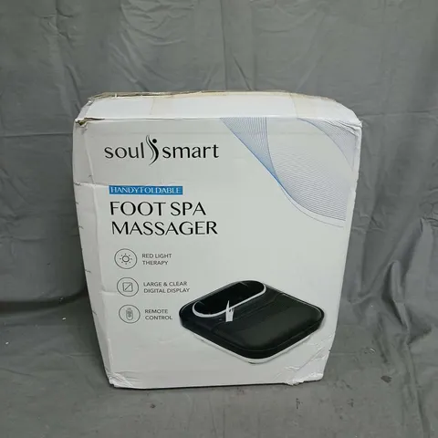 BOXED SOULSMART FOOT SPA MASSAGER – HANDY FOLDABLE, RED LIGHT THERAPY