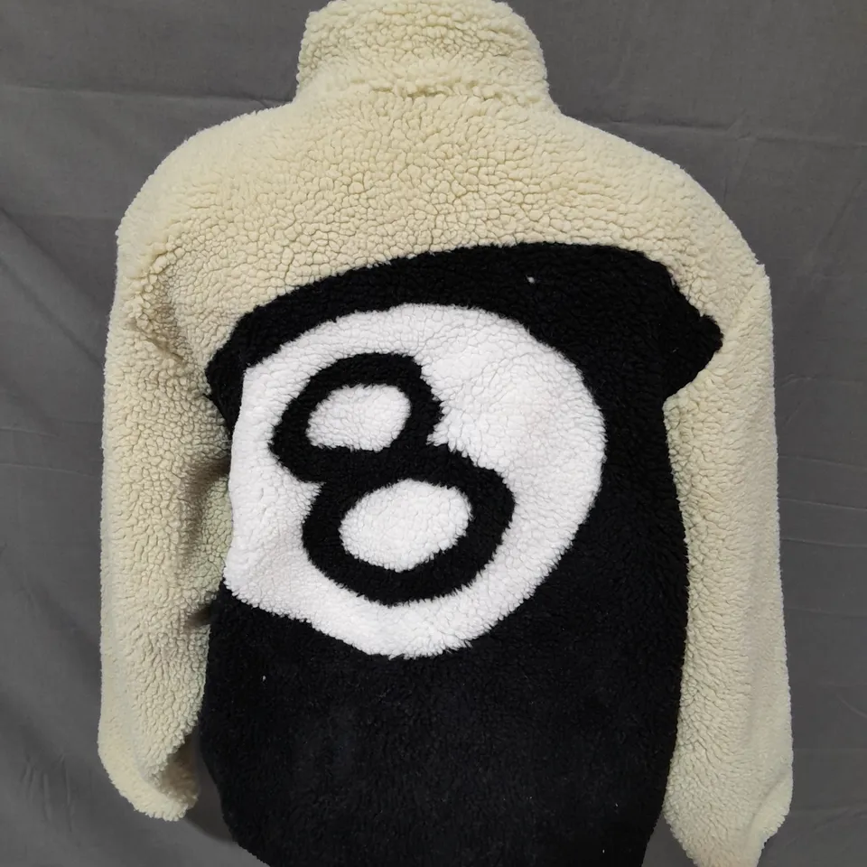 STUSSY 8 BALL FLEECE JACKET - MEDIUM