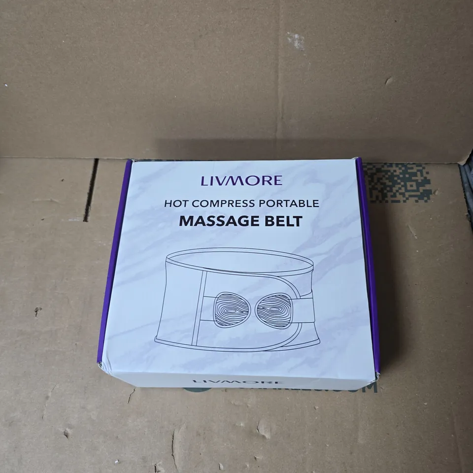 LIVMORE RECHARGEABLE WAIST MASSAGE BELT - BOXED