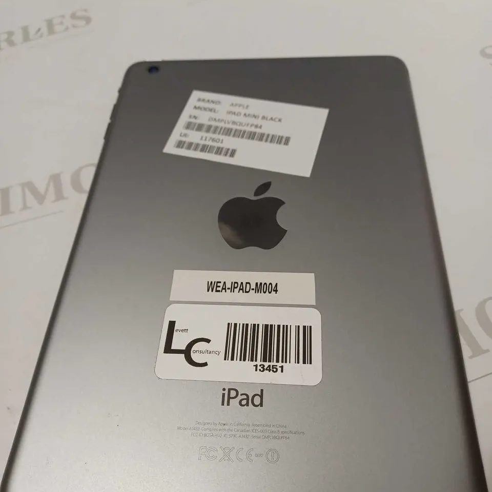 APPLE BLACK IPAD MINI DMPLVBQUFP84