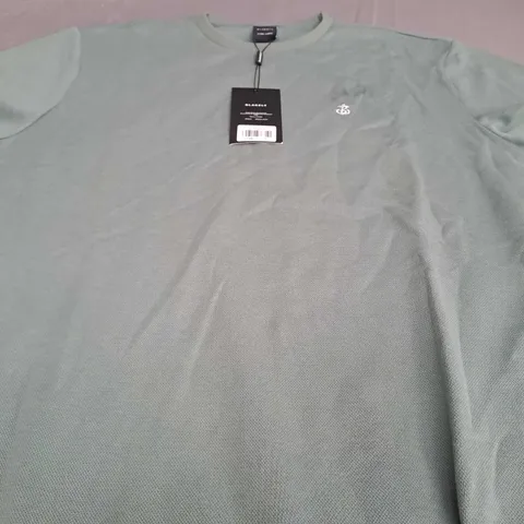 BLAKELY THICK T-SHIRT IN DARK GREEN - XL